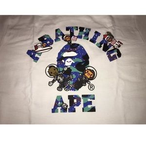 Bape Bathing Ape Kid Cudi X 10th White Medium